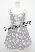 MILK / バタフライセレナーデドレス  黒ｘピンク S-25-03-06-065-ML-OP-HR-ZS