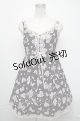 MILK / バタフライセレナーデドレス  黒ｘピンク S-25-03-06-065-ML-OP-HR-ZS