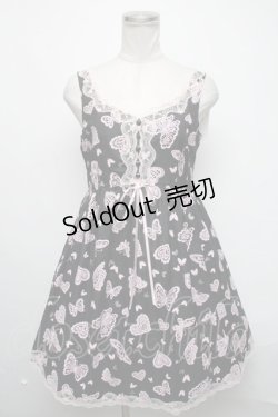 画像1: MILK / バタフライセレナーデドレス  黒ｘピンク S-25-03-06-065-ML-OP-HR-ZS