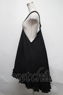 画像3: Na+H / hmサスペンダーフリルスカート(sc)  黒 S-25-03-06-067-PU-PA-HR-ZS