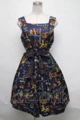 Jane Marple /Joyful crestのスクエアドレス  紺 S-25-03-06-070-JM-OP-AS-ZS