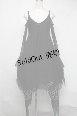 画像1: KILLSTAR / チュールイレヘムワンピース  黒 S-25-03-06-072-PU-TS-AS-ZS