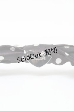 画像2: MILK / ドットリボンバレッタ  黒 S-25-03-06-008-ML-AC-HR-ZS