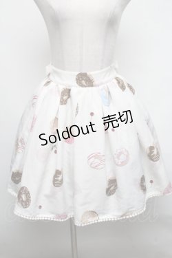 画像1: Ank Rouge / スウィートドーナツ柄スカート  オフ S-25-03-06-078-CA-SK-AS-ZS