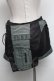 画像2: Qutie Frash / フラップ付きショートパンツ  黒ｘカーキ S-25-03-06-084-QU-PA-AS-ZS (2)