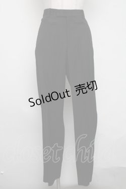 画像1: Jean Paul GAULTIER / HOMME　ウールパンツ 48 黒 S-25-03-06-085-GO-PA-AS-ZS