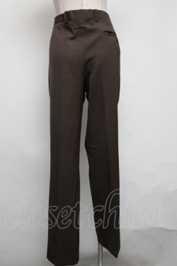 画像2: Jean Paul GAULTIER / CLASSIQUE　ウールパンツ 48 ブラウン S-25-03-06-086-GO-PA-AS-ZS