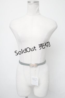 画像2: F&A / リトルローズバックルゴムベルト  グリーン S-25-03-06-009-LO-ZA-HR-ZS