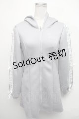 evelyn / レースリボンジャージワンピース  ブルー S-25-03-06-023-LO-OP-HR-ZS