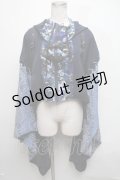 Qutie Frash / 和柄ショートカーデ   紺 S-25-03-06-028-QU-TO-AS-ZS