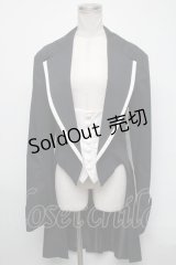 ATELIER BOZ / バイカラーロングジャケット  黒ｘ白 S-25-03-06-038-EL-JA-AS-ZS