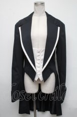 画像1: ATELIER BOZ / バイカラーロングジャケット  黒ｘ白 S-25-03-06-038-EL-JA-AS-ZS (1)