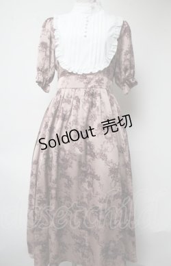 画像1: m petit by misako / トワルドジュイワンピース  ピンク S-25-03-09-064-LO-OP-HR-ZS