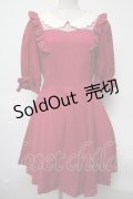 Secret Honey / スカラップ刺繍襟ワンピース  赤 S-25-03-09-067-CA-OP-AS-ZS