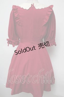 画像2: Secret Honey / スカラップ刺繍襟ワンピース  赤 S-25-03-09-067-CA-OP-AS-ZS