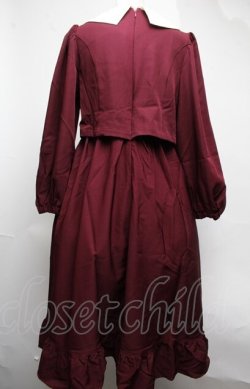 画像2: m petit by misako / マイメロワッペン付きワンピース  ワイン S-25-03-09-069-LO-OP-HR-ZS