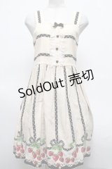 Shirley Temple / いちごptサンドレス  キナリ S-25-03-09-072-ET-OP-HR-ZS