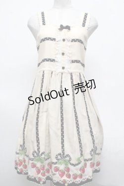 画像1: Shirley Temple / いちごptサンドレス  キナリ S-25-03-09-072-ET-OP-HR-ZS