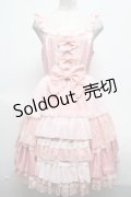 Angelic Pretty / Romantic Fleurジャンパースカート  ピンク S-25-03-09-074-AP-OP-HR-ZS