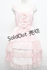 Angelic Pretty / Romantic Fleurジャンパースカート  ピンク S-25-03-09-074-AP-OP-HR-ZS