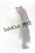 GOTH / バラコサージュヘアクリップ  黒 S-25-03-09-009-GO-AC-HR-ZS