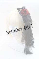 GOTH / バラコサージュヘアクリップ  黒 S-25-03-09-009-GO-AC-HR-ZS