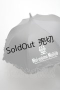 Moi-meme-Moitie / 燭台ロゴパゴタ折りたたみ傘  黒 S-25-03-09-010-MO-ZA-HR-ZS