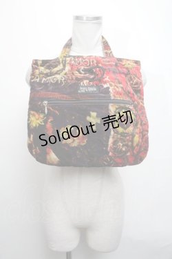 画像1: Jean Paul GAULTIER / ベロアハンドバッグ  マルチ S-25-03-09-015-GO-BG-AS-ZS