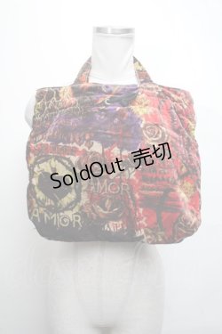画像2: Jean Paul GAULTIER / ベロアハンドバッグ  マルチ S-25-03-09-015-GO-BG-AS-ZS