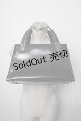 Jean Paul GAULTIER / ロゴ型押しハンドバッグ  黒 S-25-03-09-016-GO-BG-AS-ZS