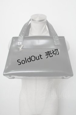 画像2: Jean Paul GAULTIER / ロゴ型押しハンドバッグ  黒 S-25-03-09-016-GO-BG-AS-ZS