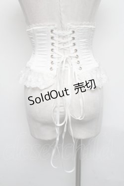 画像2: ATELIER PIERROT / Frill Short Corset  白 S-25-03-09-018-EL-TO-HR-ZS