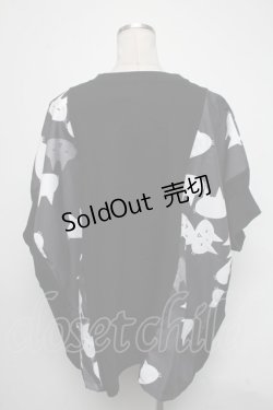 画像2: MINT NeKO / 切替オーバーサイズトップス  黒 S-25-03-09-024-HN-TO-AS-ZS
