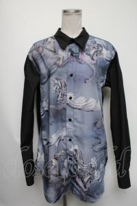 MILKBOY / DREAMLANDシャツ  黒 S-25-03-09-031-MB-BL-AS-ZT343