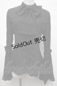 ATELIER PIERROT / レチタティーヴォブラウス  黒 S-25-03-09-032-EL-BL-AS-ZS