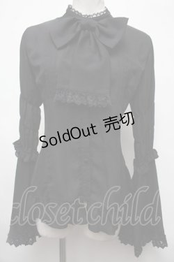 画像1: ATELIER PIERROT / レチタティーヴォブラウス  黒 S-25-03-09-032-EL-BL-AS-ZS