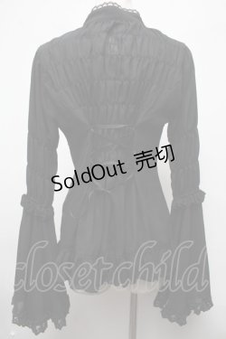 画像2: ATELIER PIERROT / レチタティーヴォブラウス  黒 S-25-03-09-032-EL-BL-AS-ZS