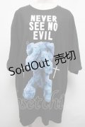 MILKBOY / NEVER SEE NO EVIL Tシャツ  黒 S-25-03-09-035-MB-TO-AS-ZS
