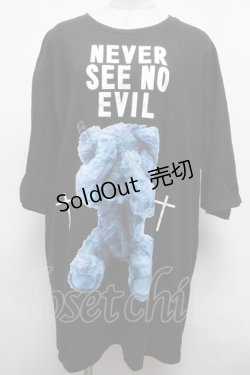画像1: MILKBOY / NEVER SEE NO EVIL Tシャツ  黒 S-25-03-09-035-MB-TO-AS-ZS