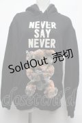 MILKBOY / NEVER SAY NEVERパーカー  黒 S-25-03-09-036-MB-TO-AS-ZT181