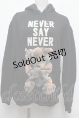 MILKBOY / NEVER SAY NEVERパーカー  黒 S-25-03-09-036-MB-TO-AS-ZT181