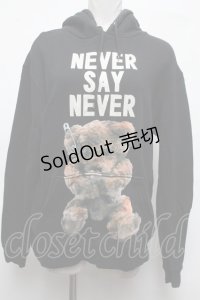MILKBOY / NEVER SAY NEVERパーカー  黒 S-25-03-09-036-MB-TO-AS-ZT181