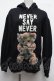 画像1: MILKBOY / NEVER SAY NEVERパーカー  黒 S-25-03-09-036-MB-TO-AS-ZT181 (1)