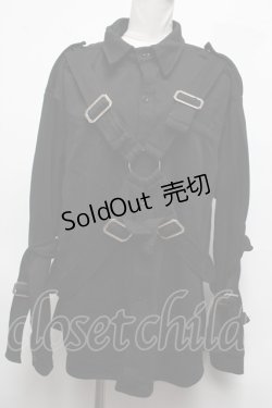 画像1: KRY CLOTHING / パラシュートスウェットシャャツ  黒 S-25-03-09-038-EL-TO-AS-ZS