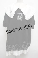 KRY CLOTHING / フリル襟スウェット  黒 S-25-03-09-039-EL-TO-AS-ZS