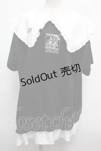 KRY CLOTHING / フリル襟スウェット  黒 S-25-03-09-039-EL-TO-AS-ZS