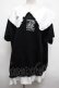 画像1: KRY CLOTHING / フリル襟スウェット  黒 S-25-03-09-039-EL-TO-AS-ZS (1)