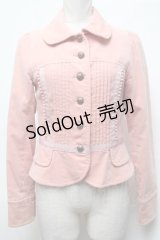 Emily Temple cute / タック別珍ジャケット  ピンク S-25-03-09-042-ET-JA-HR-ZT057