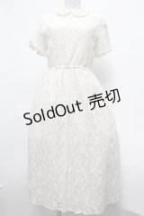 Fi.n.t / 丸衿総レースワンピース  オフ S-25-03-09-044-CA-OP-HR-ZS