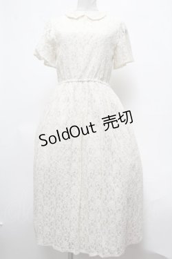 画像1: Fi.n.t / 丸衿総レースワンピース  オフ S-25-03-09-044-CA-OP-HR-ZS